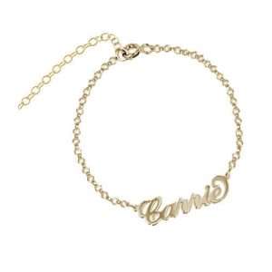 18k Gold-Plated Carrie Personalized Bracelet