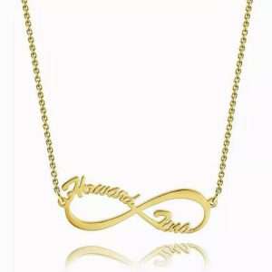 Infinity Name Necklace 14K Gold Plated