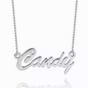 Personalized CZ Name Necklace