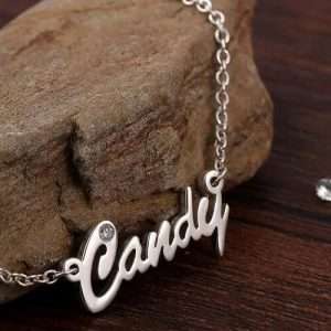 Personalized CZ Name Necklace