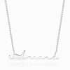 Signature Style Name Necklace Silver