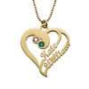 Two Hearts Forever One Necklace - Gold Plated