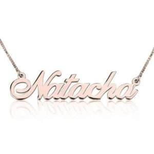 Rose Gold Plated Classic Custom Name Necklace